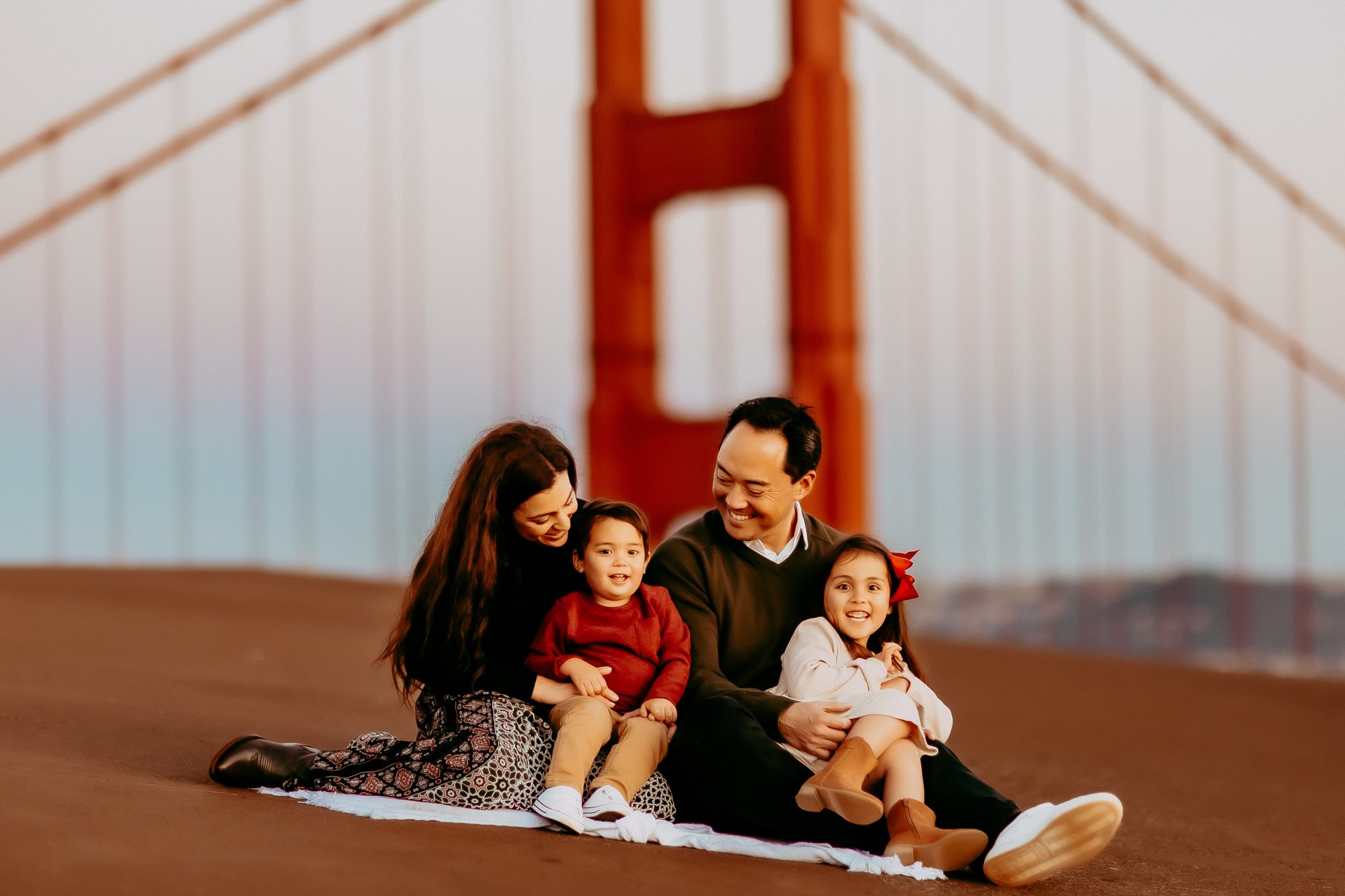 Shefali Parekh | Marin County Family Photographer: Battery Spencer Family Photos San Francisco Family Photography overlooking the Golden Gate Bridge