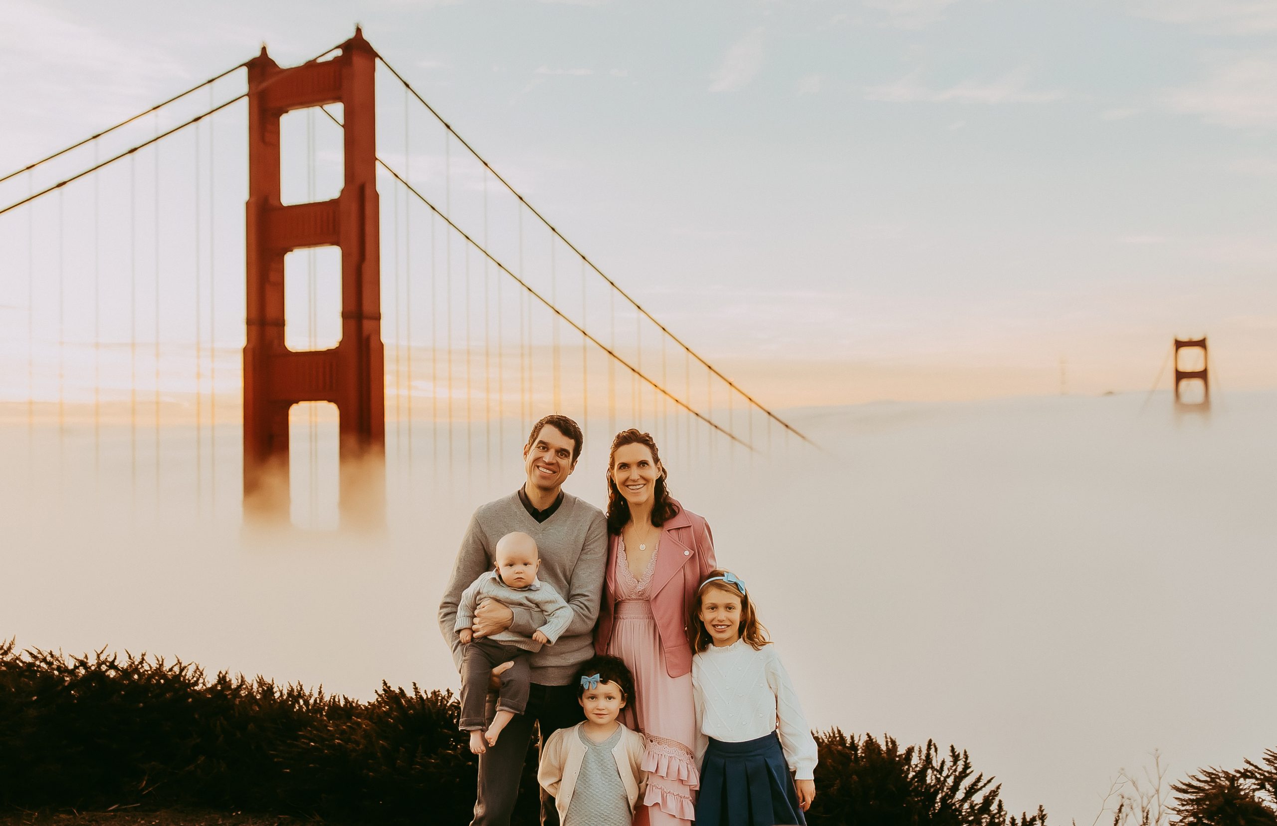 golden gate bridge family photography by top san francisco photographer shefali parekh