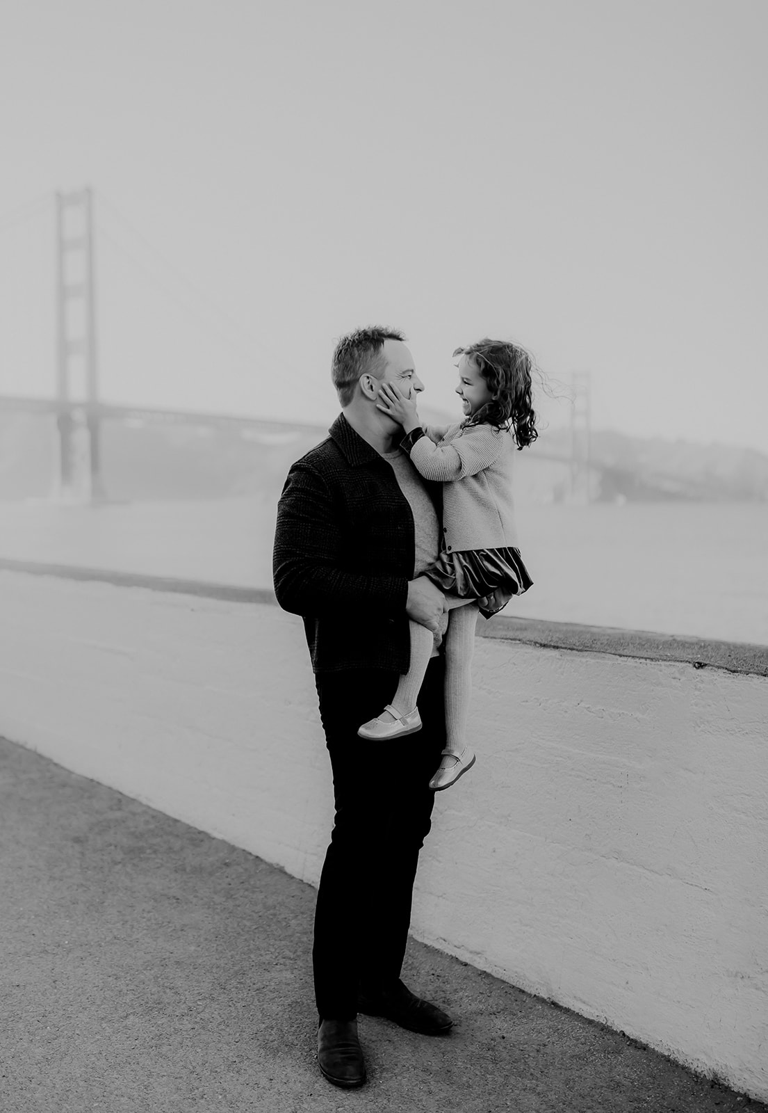 Shefali Parekh | The Best Location for Family Photography: Crissy Field Man holding his daughter