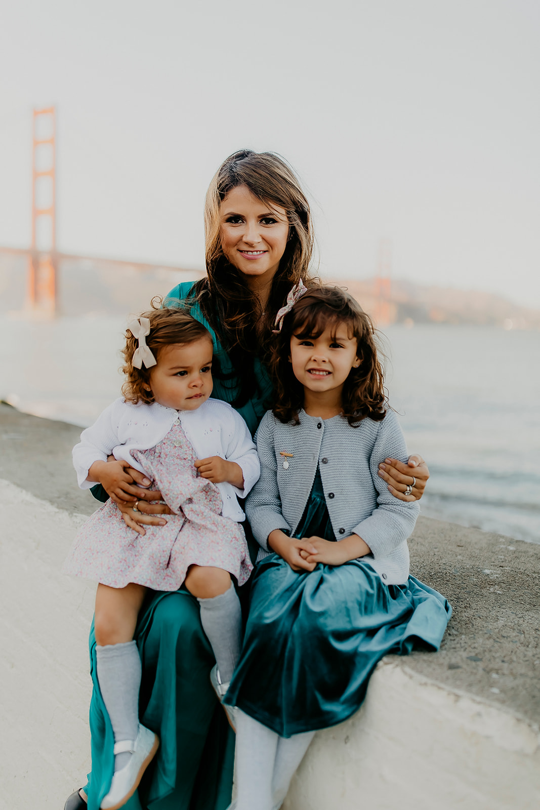 Shefali Parekh | The Best Location for Family Photography: Crissy Field Mother with her two daughters