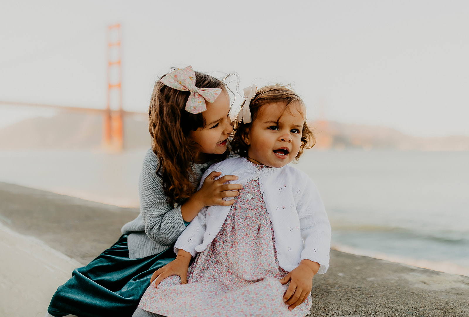 Shefali Parekh | The Best Location for Family Photography: Crissy Field Siblings playing together