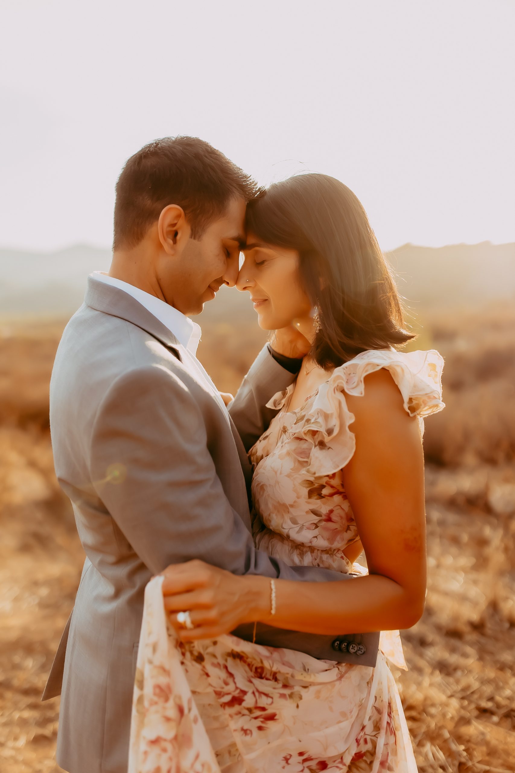 Shefali Parekh | Stress-Free Family Photoshoots: Tips from Your Local Bay Area Family Photographer Couple enjoying a playful and relaxed photo session with Bay Area family photographer