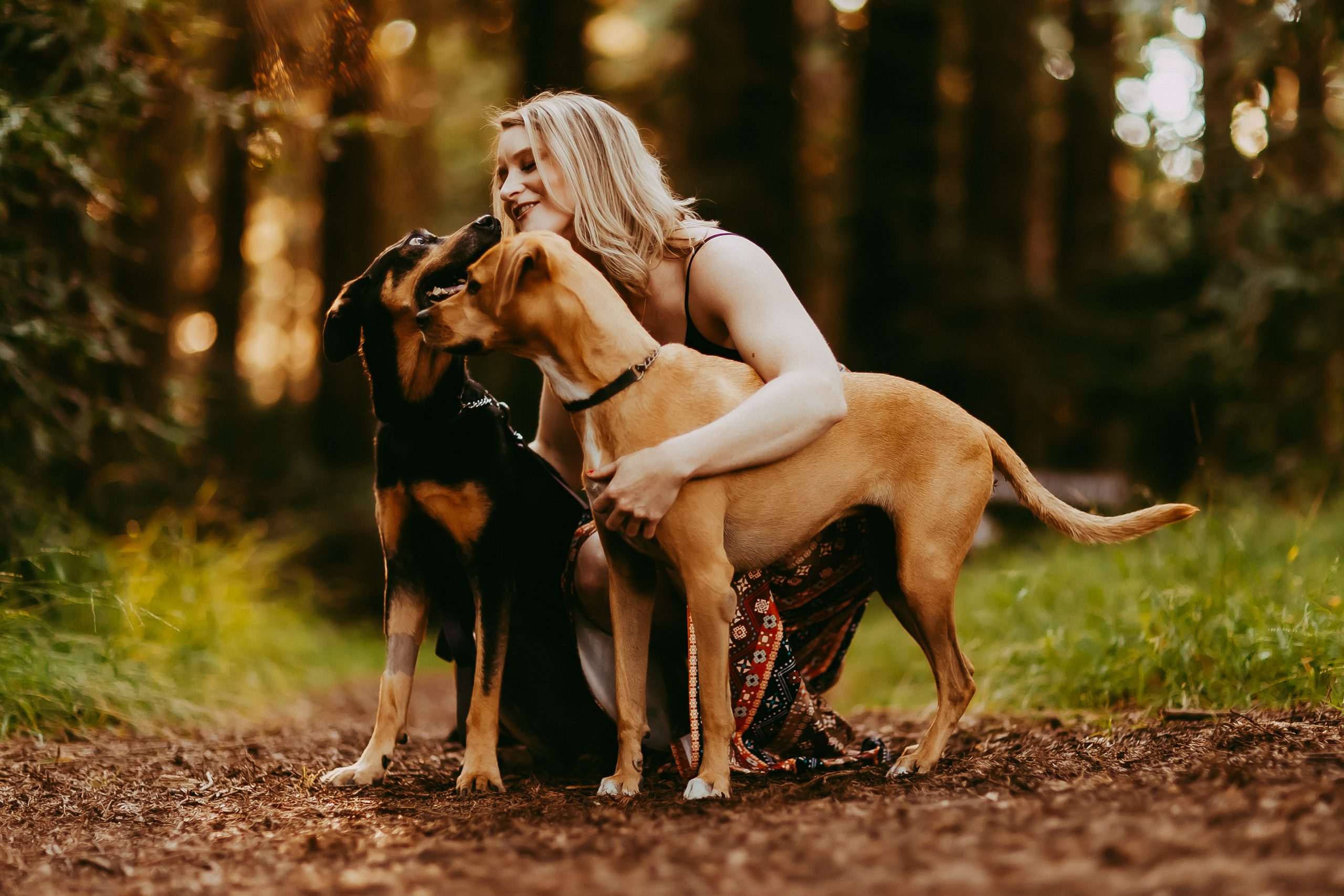 Shefali Parekh | Why You Need a San Francisco Pet Photographer mom with two dogs with san francisco pet photographer