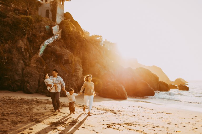 bay area family photoshoot at the beach