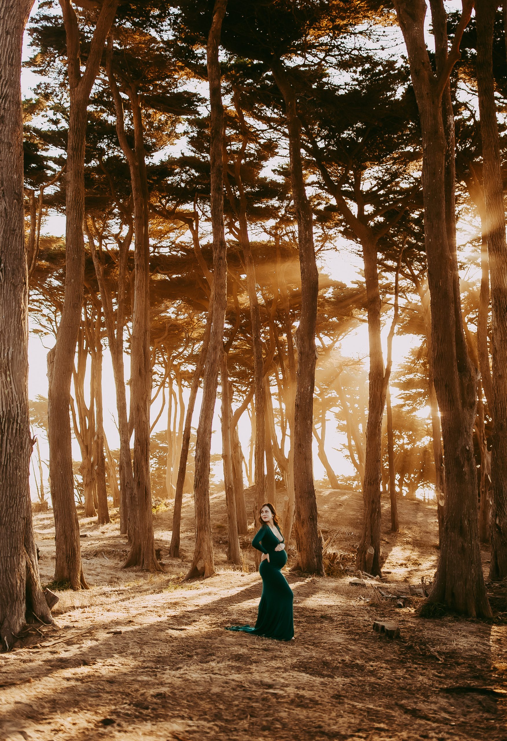 San Francisco maternity photographer capturing a serene mother-to-be