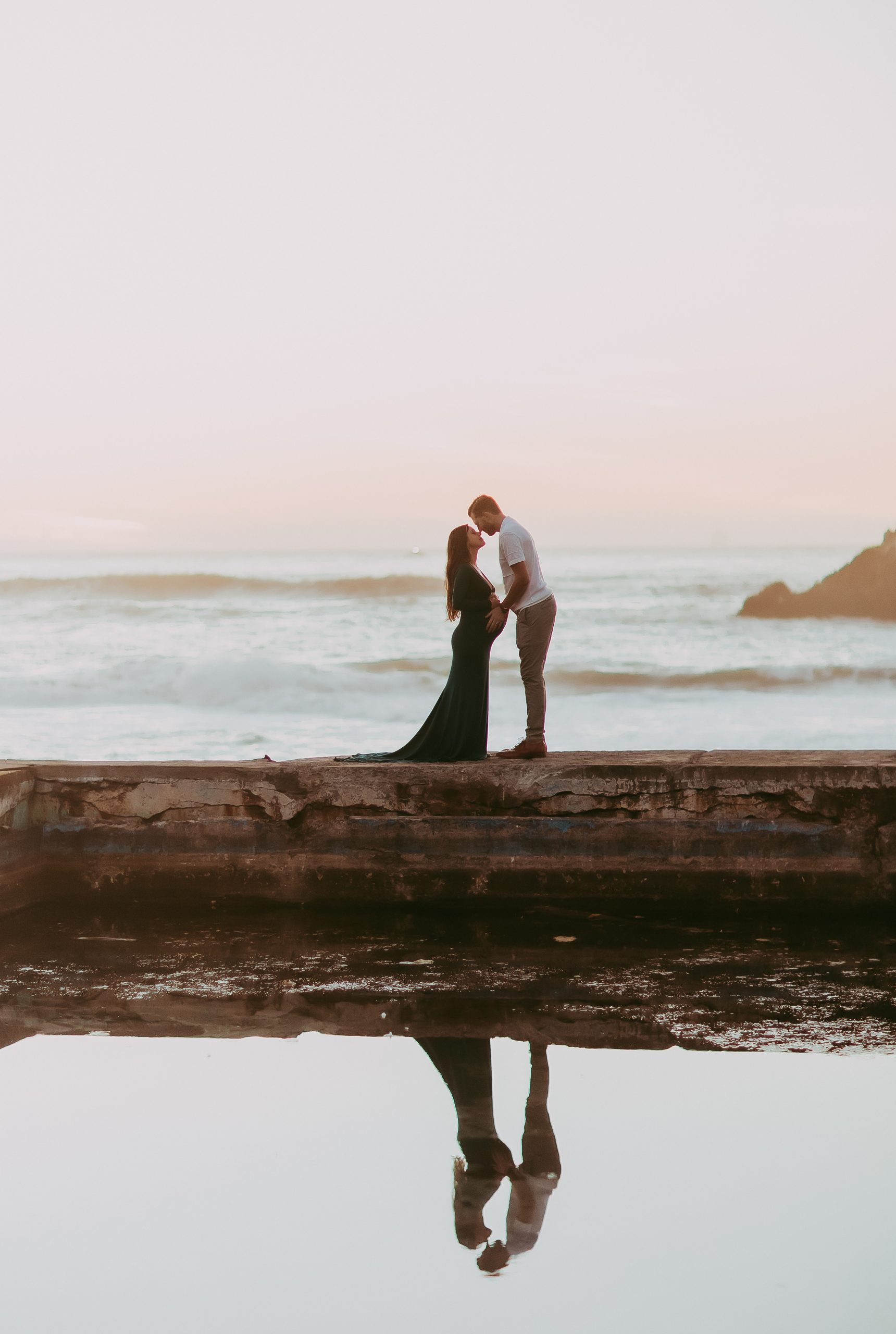 San Francisco maternity photography during sunset