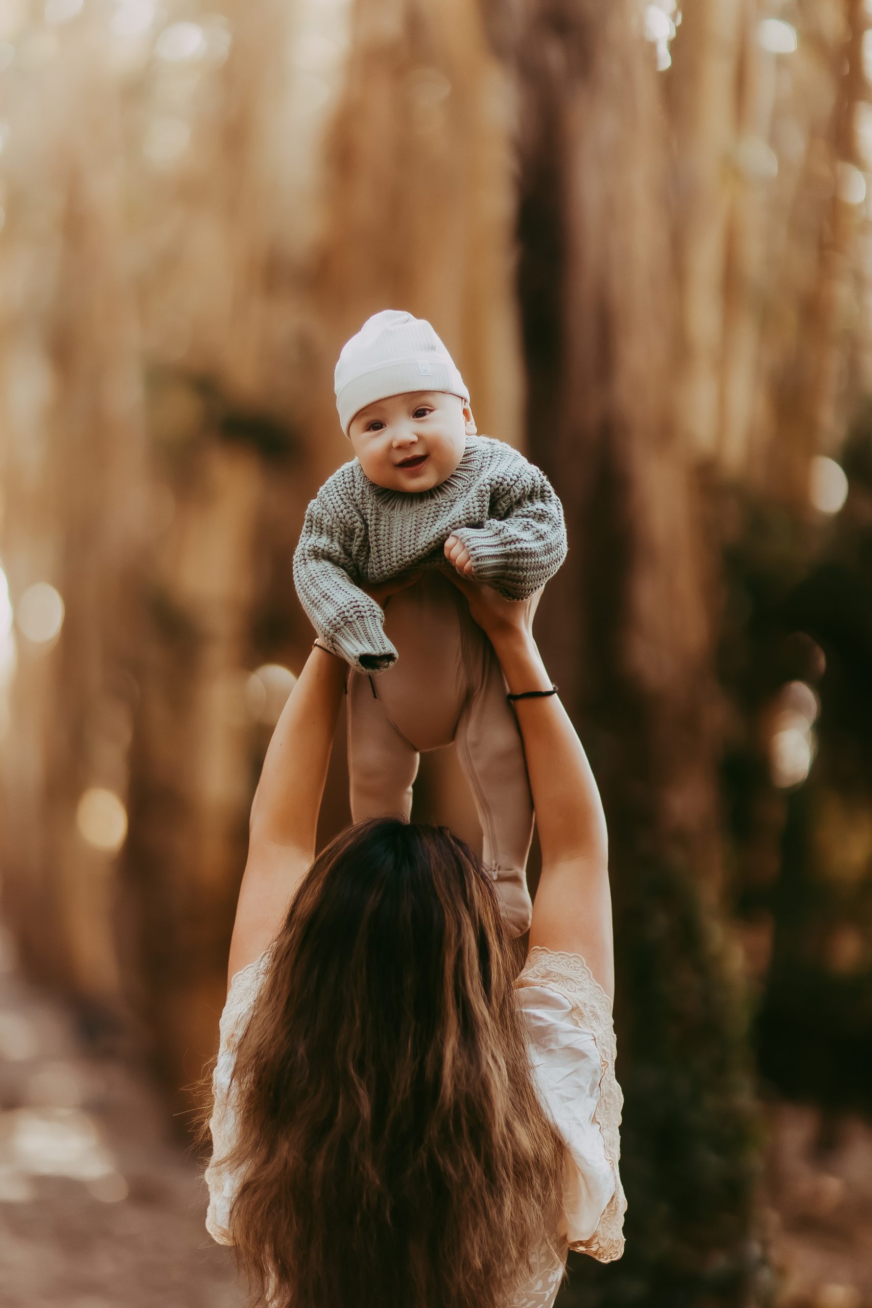 Shefali Parekh | Lovers Lane, San Francisco Family Photography Session Baby boy smiling during family photography at Lovers Lane