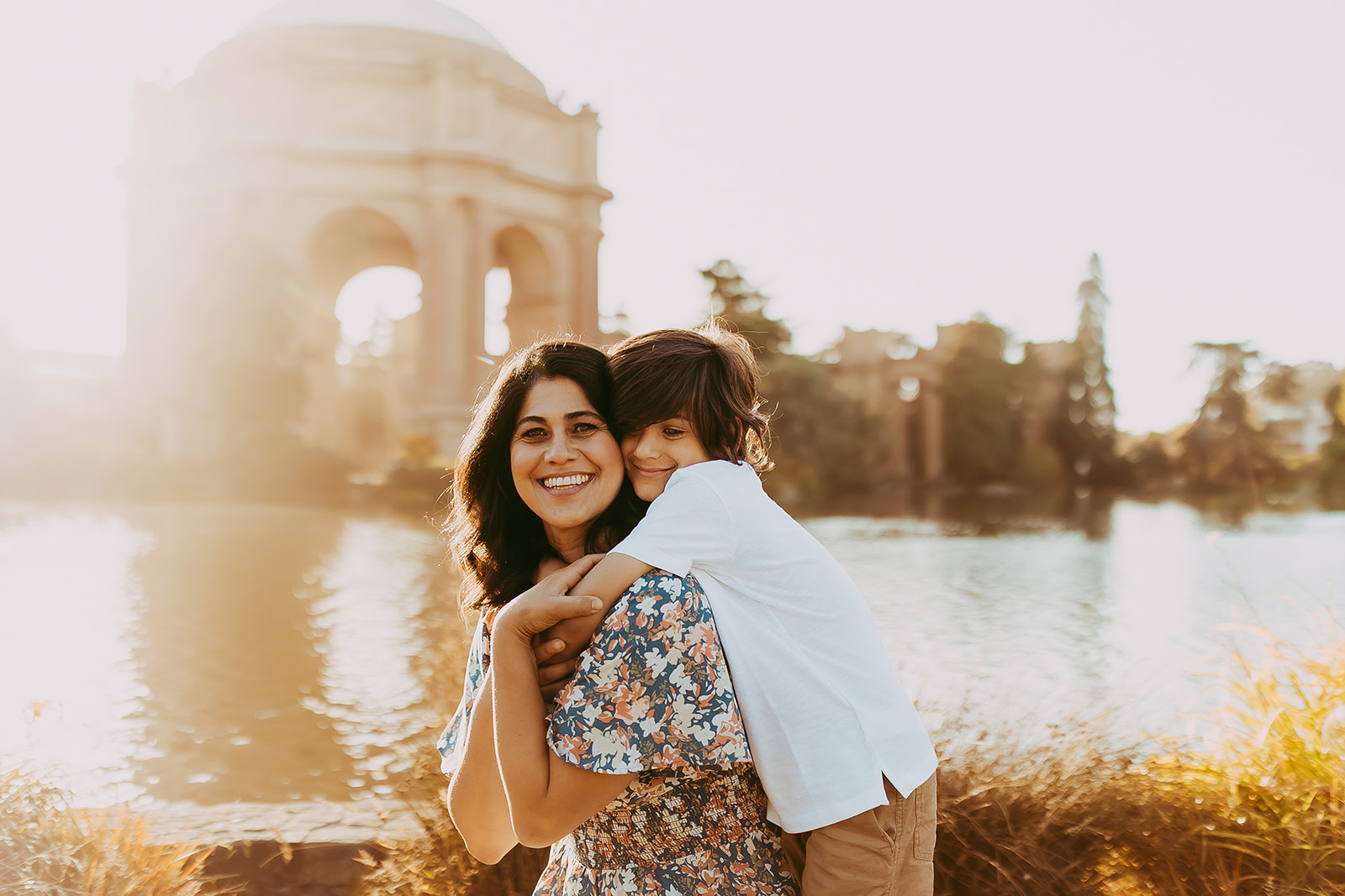 Shefali Parekh | Bay Area Fall Mini Sessions 2025 mom and son at palace of fine arts for family photos