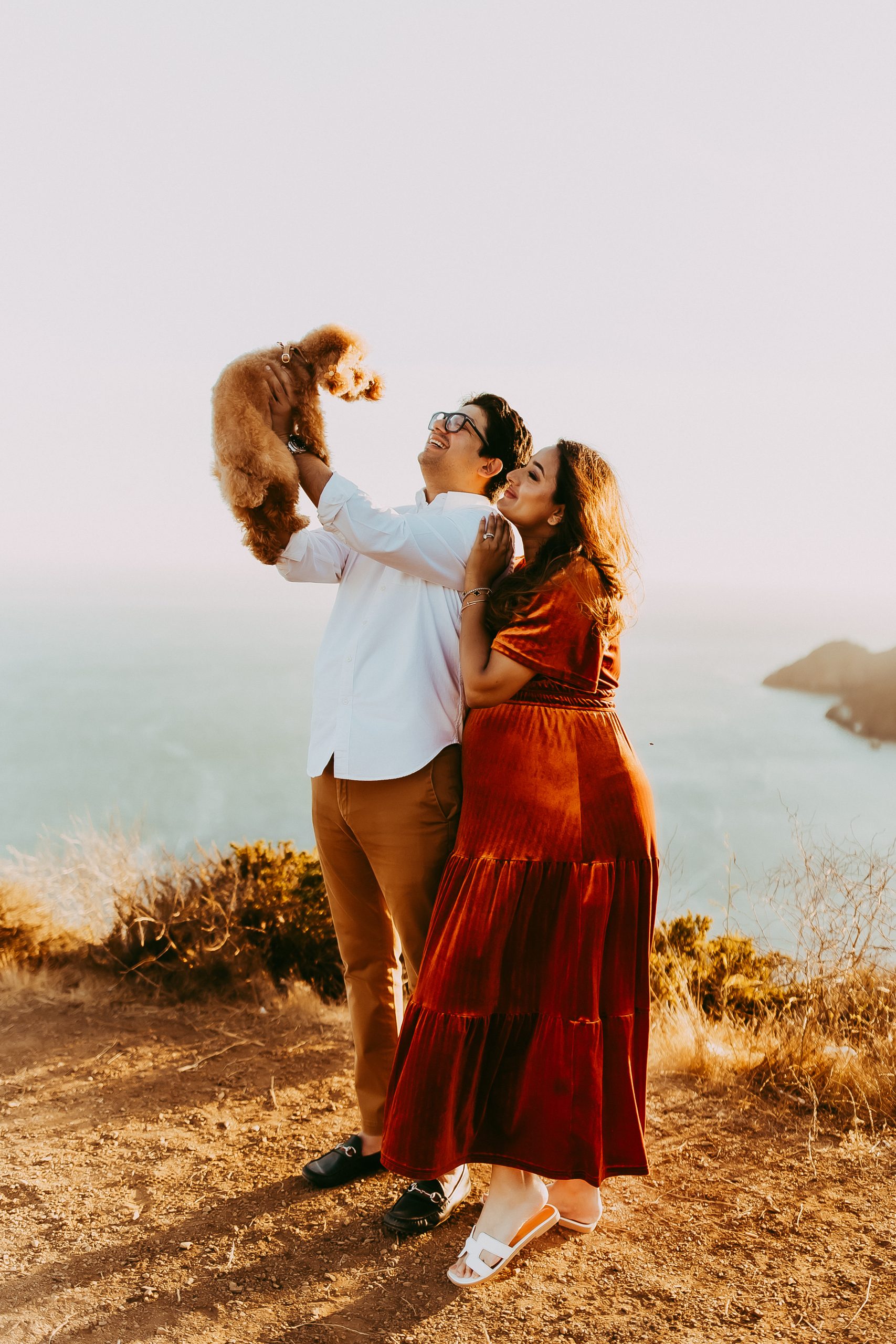 Shefali Parekh | Picnic Gender Reveal | Marin County Maternity Photographer golden hour maternity photos marin county couple
